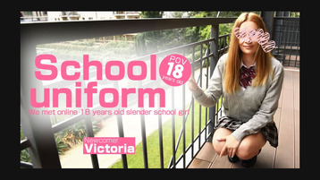 Heyzo 3507 We met online 18 years old slender school girl with Pussy collection special - Victoria